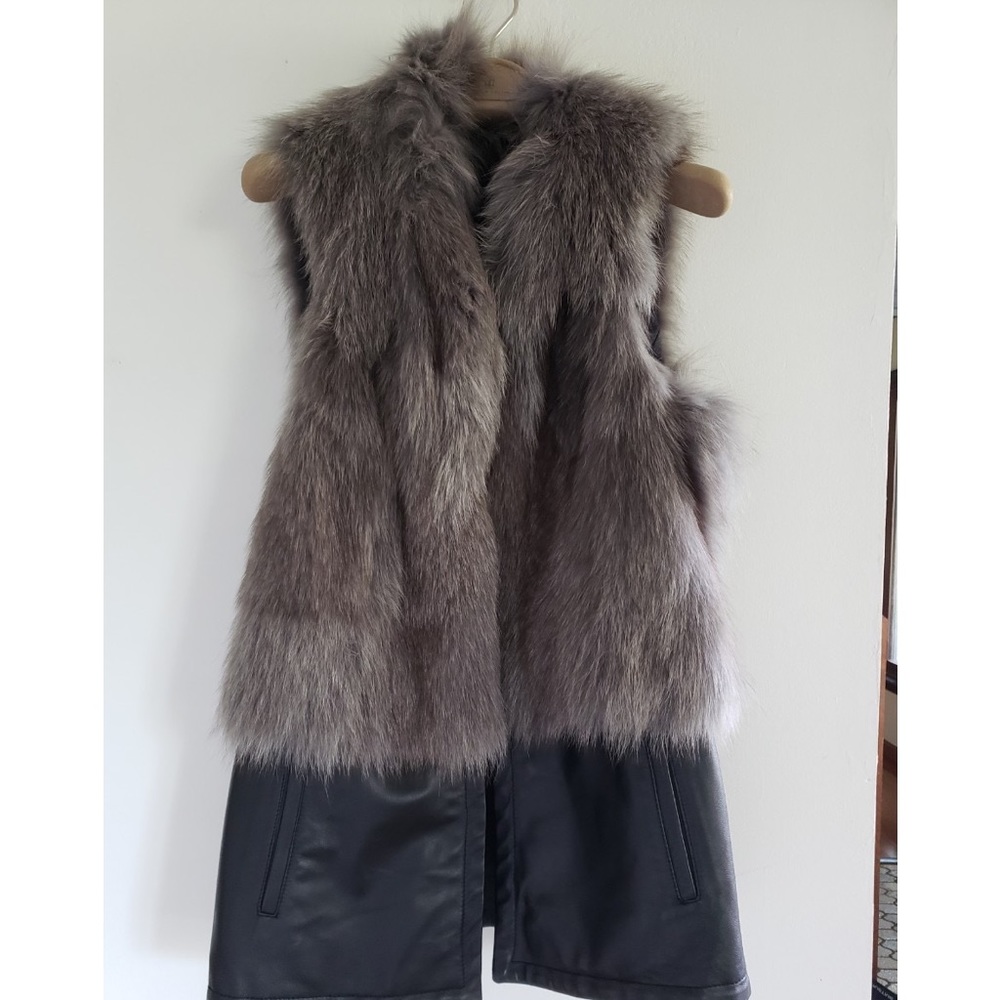 Pre-owned Reversible and Multiple Ways to Wear Fur & Leather Vest in XLNT Cond. - Picture 6 of 15